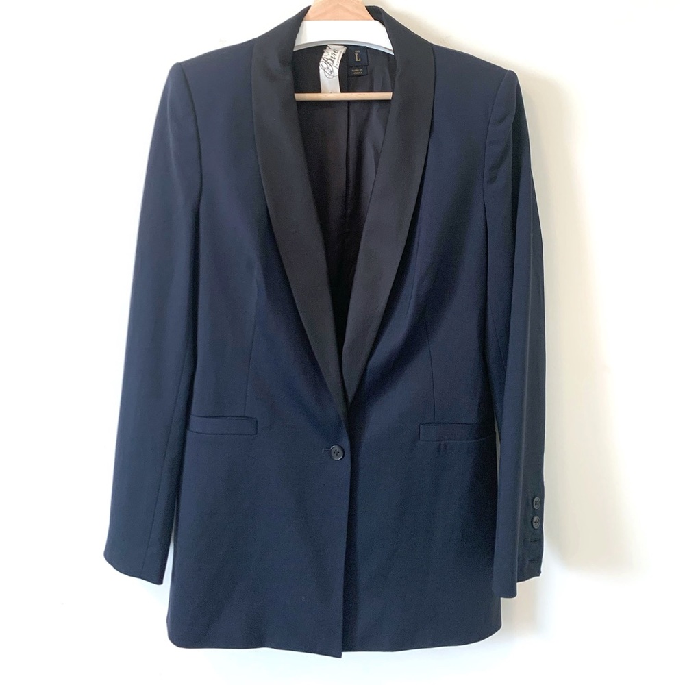 Bird by Juicy Culture Black Wool Blazer Jacket
